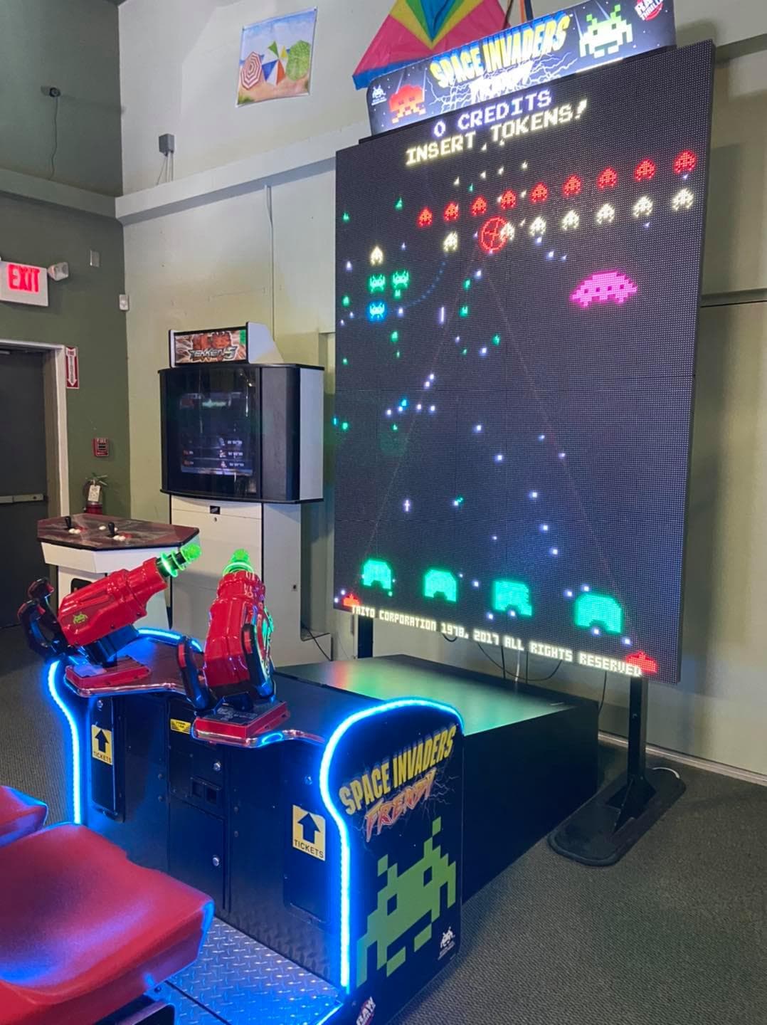 Arcade controls at The Smile Factory
