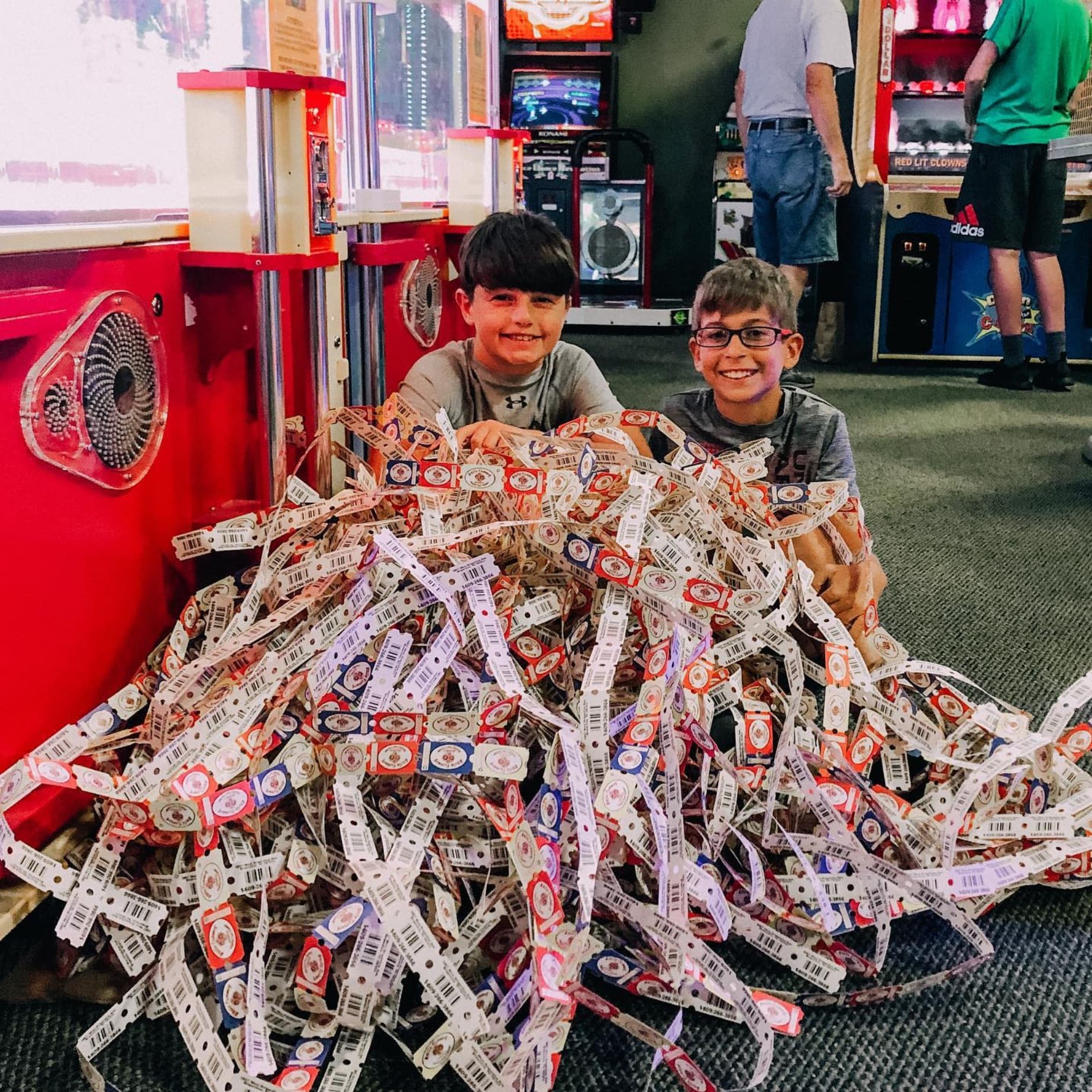 Prize tickets at The Smile Factory